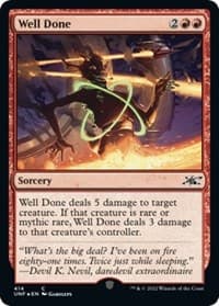 Well Done (Galaxy Foil) - Unfinity - Magic: The Gathering card