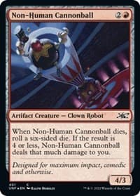 Non-Human Cannonball (Galaxy Foil) - Unfinity - Magic: The Gathering card