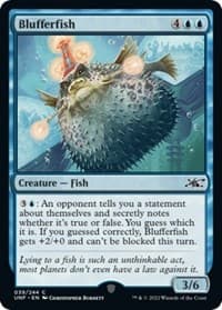 Blufferfish - Unfinity - Magic: The Gathering card