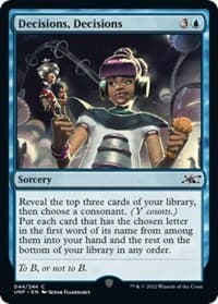 Decisions, Decisions - Unfinity - Magic: The Gathering card