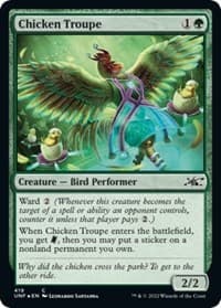 Chicken Troupe (Galaxy Foil) - Unfinity - Magic: The Gathering card