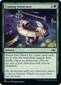 Coming Attraction (Galaxy Foil) - Unfinity - Magic: The Gathering card