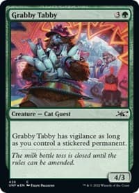 Grabby Tabby (Galaxy Foil) - Unfinity - Magic: The Gathering card