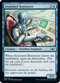 Seasoned Buttoneer - Unfinity - Magic: The Gathering card
