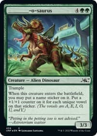 _______-o-saurus (Galaxy Foil) - Unfinity - Magic: The Gathering card