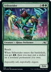Stiltstrider (Galaxy Foil) - Unfinity - Magic: The Gathering card
