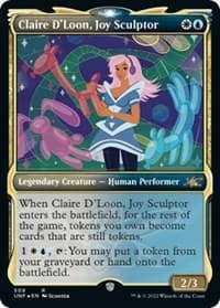 Claire D'Loon, Joy Sculptor (Showcase) (Galaxy Foil) - Unfinity - Magic: The Gathering card