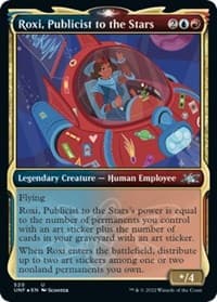 Roxi, Publicist to the Stars (Showcase) (Galaxy Foil) - Unfinity - Magic: The Gathering card