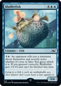 Blufferfish (Galaxy Foil) - Unfinity - Magic: The Gathering card
