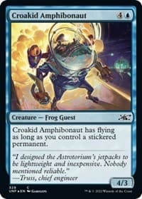 Croakid Amphibonaut (Galaxy Foil) - Unfinity - Magic: The Gathering card