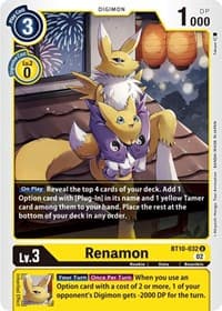 Renamon - Xros Encounter - Digimon Card Game card