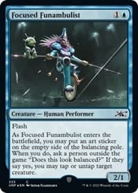 Focused Funambulist (Galaxy Foil) - Unfinity - Magic: The Gathering card