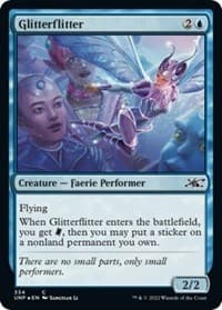 Glitterflitter (Galaxy Foil) - Unfinity - Magic: The Gathering card