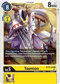 Taomon - Xros Encounter - Digimon Card Game card