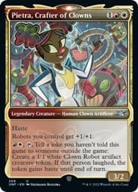 Pietra, Crafter of Clowns (Showcase) - Unfinity - Magic: The Gathering card