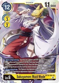 Sakuyamon: Maid Mode - Xros Encounter - Digimon Card Game card