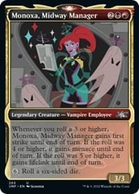 Monoxa, Midway Manager (Showcase) - Unfinity - Magic: The Gathering card