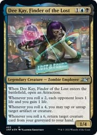 Dee Kay, Finder of the Lost (Galaxy Foil) - Unfinity - Magic: The Gathering card