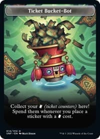Ticket Bucket-Bot Token - Unfinity - Magic: The Gathering card