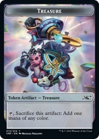 Treasure Token (013) - Unfinity - Magic: The Gathering card