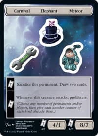 Carnival Elephant Meteor - Unfinity - Magic: The Gathering card
