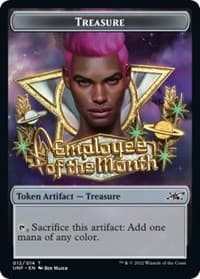 Treasure Token (012) - Unfinity - Magic: The Gathering card