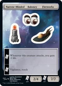 Narrow-Minded Baloney Fireworks - Unfinity - Magic: The Gathering card