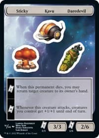 Sticky Kavu Daredevil - Unfinity - Magic: The Gathering card
