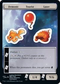 Demonic Tourist Laser - Unfinity - Magic: The Gathering card