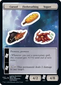 Cursed Firebreathing Yogurt - Unfinity - Magic: The Gathering card