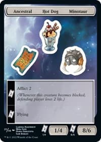 Ancestral Hot Dog Minotaur - Unfinity - Magic: The Gathering card