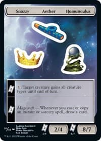 Snazzy Aether Homunculus - Unfinity - Magic: The Gathering card