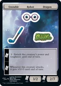 Unstable Robot Dragon - Unfinity - Magic: The Gathering card