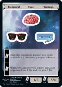 Elemental Time Flamingo - Unfinity - Magic: The Gathering card