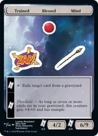 Trained Blessed Mind - Unfinity - Magic: The Gathering card