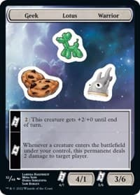 Geek Lotus Warrior - Unfinity - Magic: The Gathering card