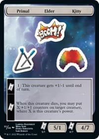 Primal Elder Kitty - Unfinity - Magic: The Gathering card