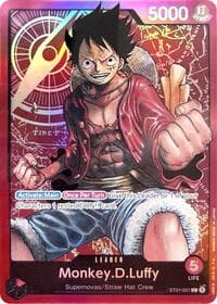 Monkey.D.Luffy (001) - ST-01: Starter Deck 1 Straw Hat Crew - One Piece Card Game card