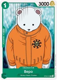 Bepo - ST-02: Starter Deck 2 Worst Generation - One Piece Card Game card