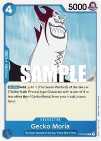 Gecko Moria - ST-03: Starter Deck 3 The Seven Warlords of The Sea - One Piece Card Game card