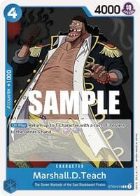 Marshall.D.Teach - ST-03: Starter Deck 3 The Seven Warlords of The Sea - One Piece Card Game card