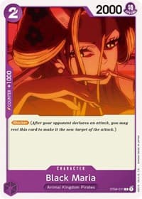Black Maria - ST-04: Starter Deck 4 Animal Kingdom Pirates - One Piece Card Game card