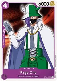 Page One - ST-04: Starter Deck 4 Animal Kingdom Pirates - One Piece Card Game card