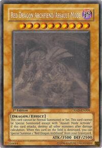 Red Dragon Archfiend/Assault Mode (Ghost Rare) - Crimson Crisis - YuGiOh card