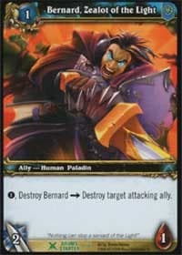 Bernard, Zealot of the Light - Drums of War Starter - WoW card
