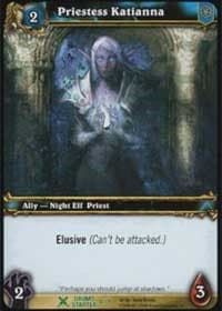 Priestess Katianna - Drums of War Starter - WoW card