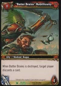 "Batter Brains" McGillicutty - Drums of War Starter - WoW card