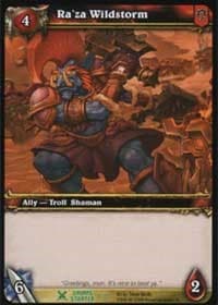 Ra'za Wildstorm - Drums of War Starter - WoW card