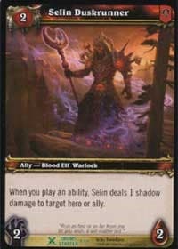 Selin Duskrunner - Drums of War Starter - WoW card