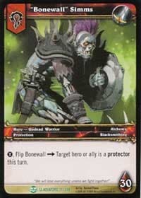 "Bonewall" Simms - Blood of Gladiators - WoW card